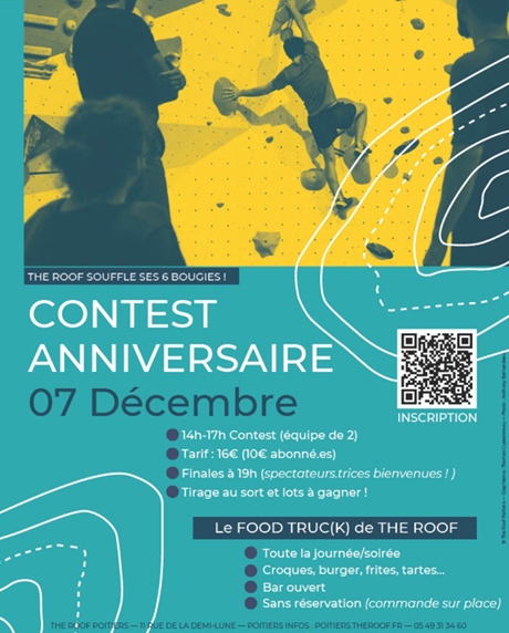 JOYEUX ANNIVERSAIRE THE ROOF Poitiers!